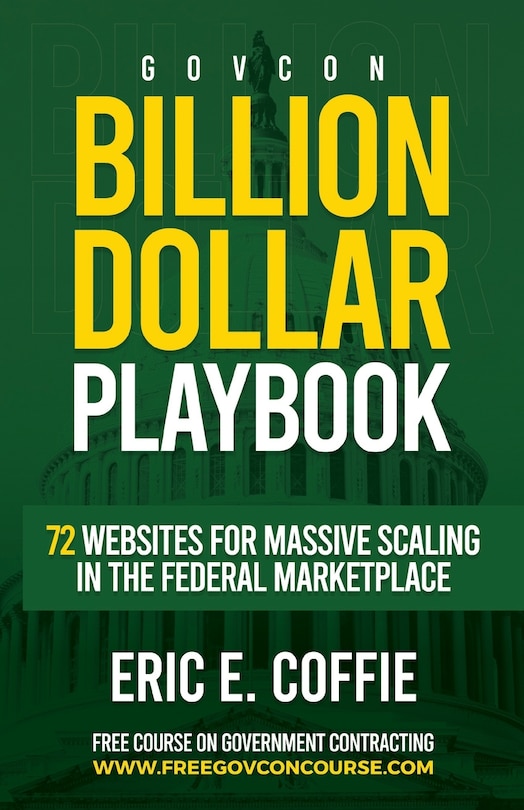 Front cover_Govcon Billion Dollar Playbook