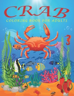 Front cover_Crab Coloring Book For Adults