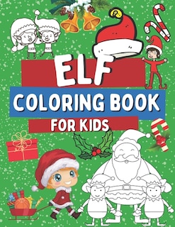 Front cover_Elf Coloring Book For Kids
