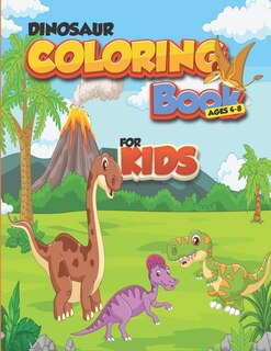 Couverture_Dinosaur coloring book for kids ages 4-8