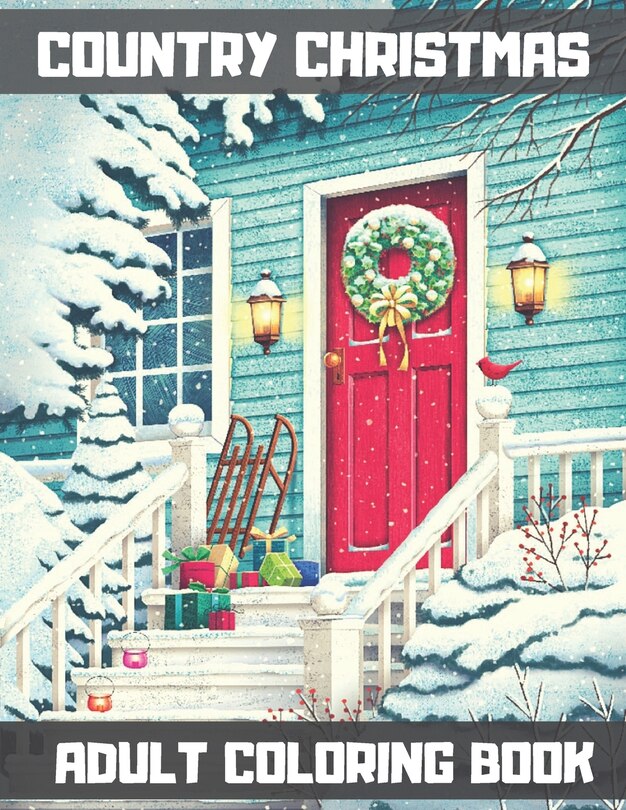 Couverture_Country Christmas Adult Coloring Book
