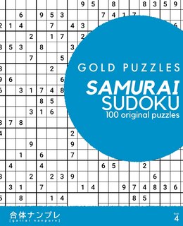 Front cover_Gold Puzzles Samurai Sudoku Book 4