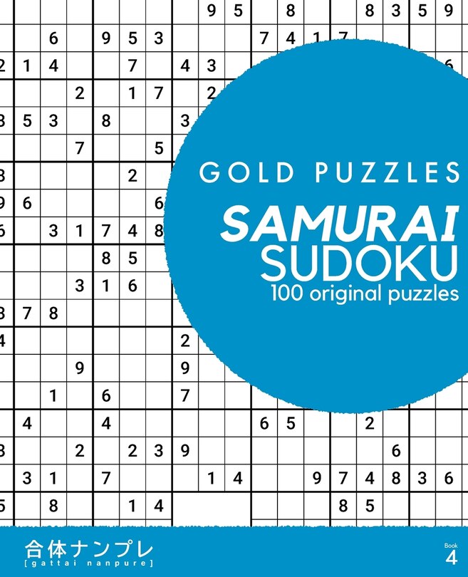 Front cover_Gold Puzzles Samurai Sudoku Book 4
