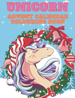Front cover_Unicorn Advent Calendar Colouring Book