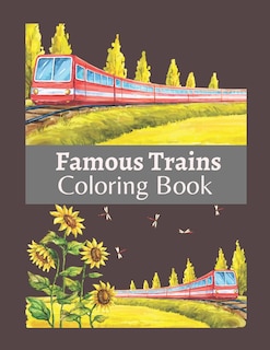 Front cover_Famous Trains Coloring Book