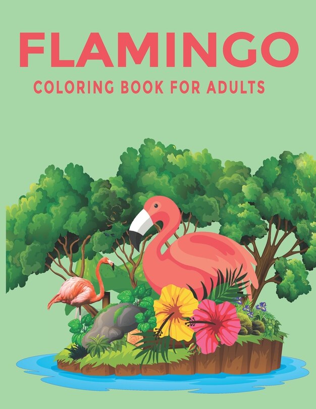 Front cover_Flamingo Coloring Book For Adults