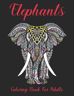 Couverture_Elephants Coloring Book for Adults