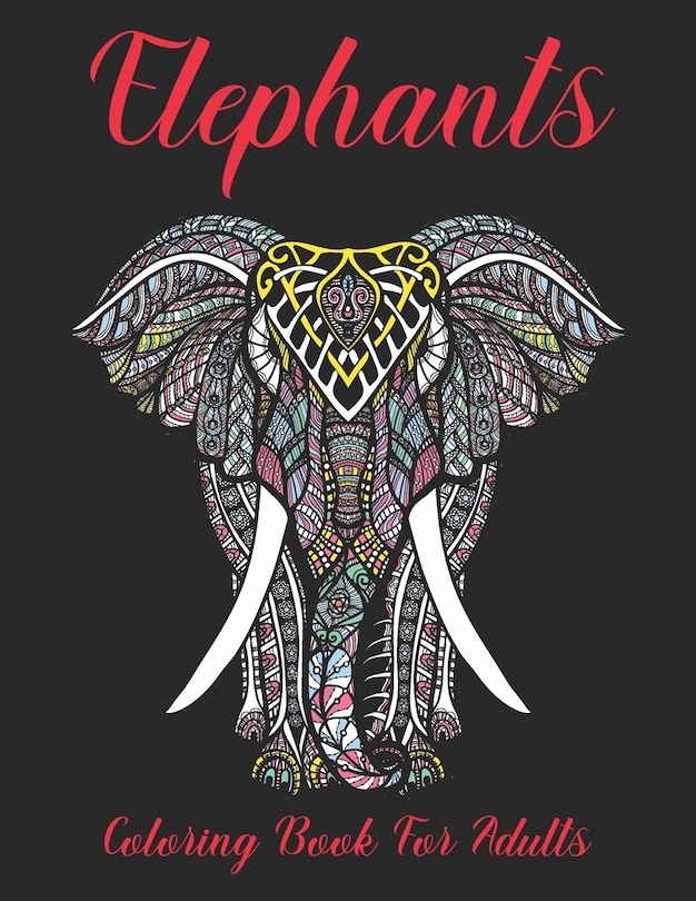 Couverture_Elephants Coloring Book for Adults