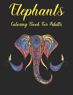 Couverture_Elephants Coloring Book for Adults