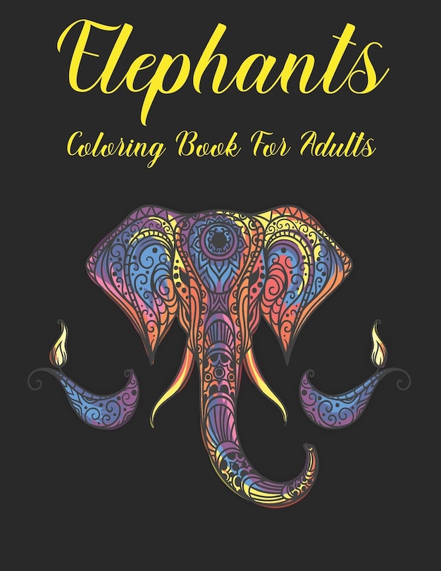 Couverture_Elephants Coloring Book for Adults
