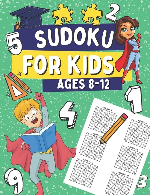 Front cover_Sudoku For Kids Ages 8-12