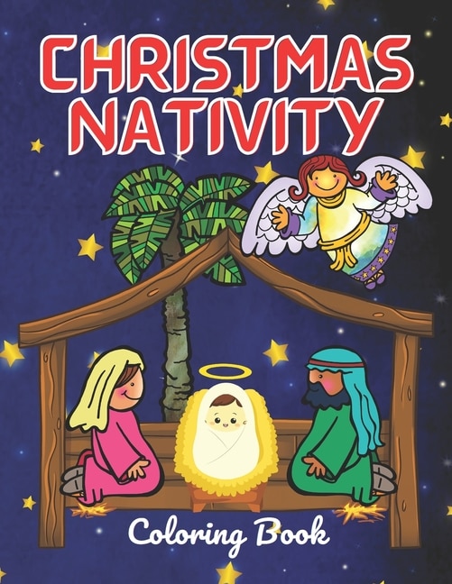 Front cover_Christmas Nativity Coloring Book
