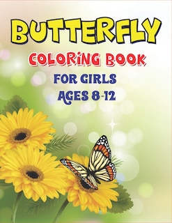 Couverture_Butterfly Coloring Book for Girls Ages 8-12