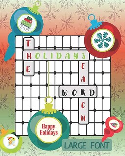 Front cover_The Holidays Words Search Large Font