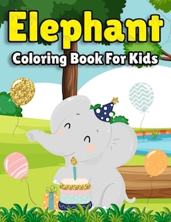 Front cover_Elephant Coloring Book for Kids