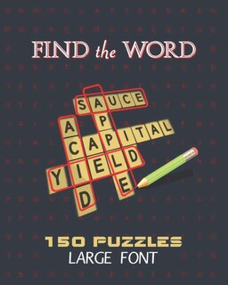 Front cover_Find The Word 150 Puzzles Large Font