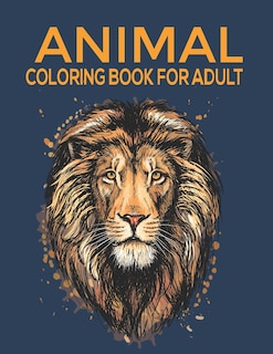 Front cover_Animal Coloring Book For Adults
