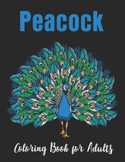 Front cover_Peacock Coloring Book for Adults