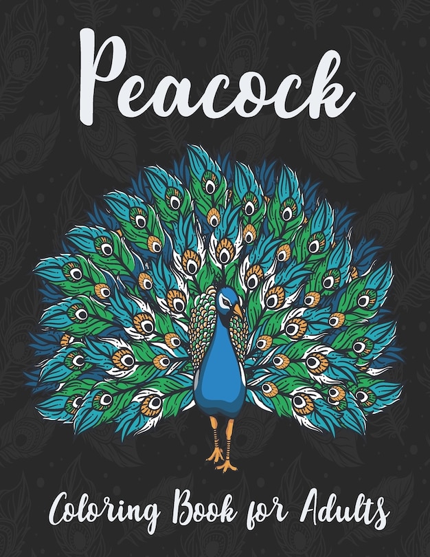 Couverture_Peacock Coloring Book for Adults