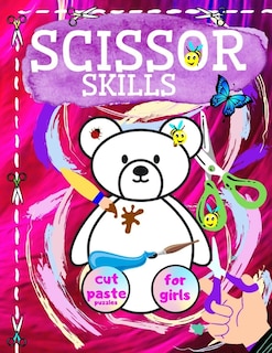 Front cover_Scissor Skills Cut And Paste Puzzles For Girls