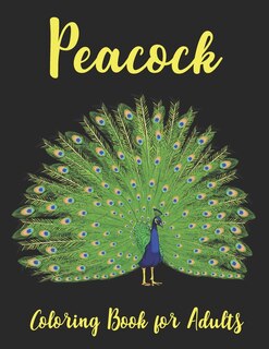 Front cover_Peacock Coloring Book for Adults