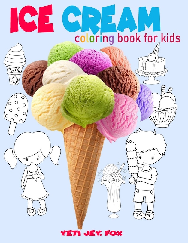 Couverture_Ice cream coloring book for kids