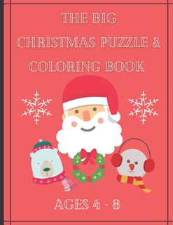 Couverture_The Big Christmas Puzzle and Coloring Book Ages 4 - 8
