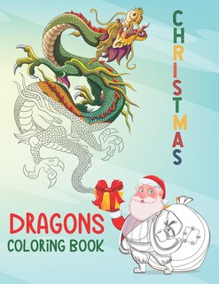 Front cover_Christmas Dragons Coloring Book