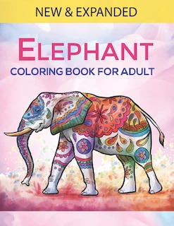 Front cover_Elephant Coloring Book For Adults