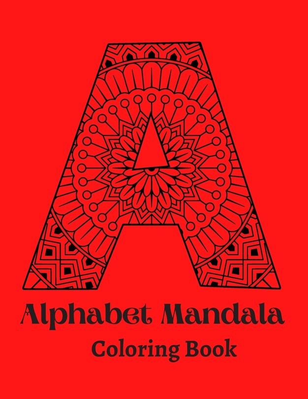Front cover_Alphabet Mandala Coloring Book