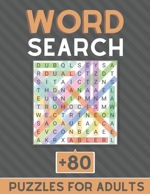 Word Search +80 Puzzles For Adults: Word Search Puzzle Books for Adults - Giant Puzzles Big Challenge Word Search for Adults