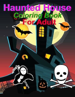 Front cover_Haunted House coloring Book For Adult