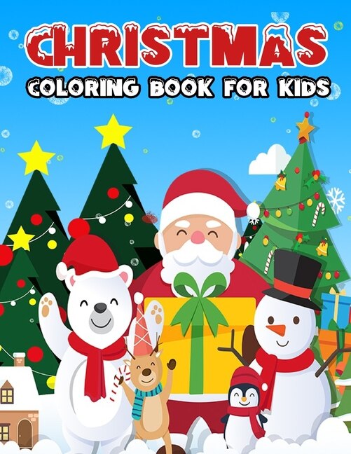 Front cover_Christmas coloring book for kids