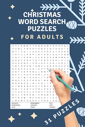 Christmas Word Search Puzzles: 31 word search puzzles - for adults, teens and grown-ups - fun time for christmas - christmas theme - christmas gift - adult stocking stuffers