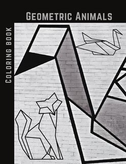 Front cover_Geometric Animals Coloring Book