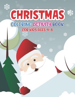 Front cover_Christmas Coloring Activity Book for Kids Ages 4-8