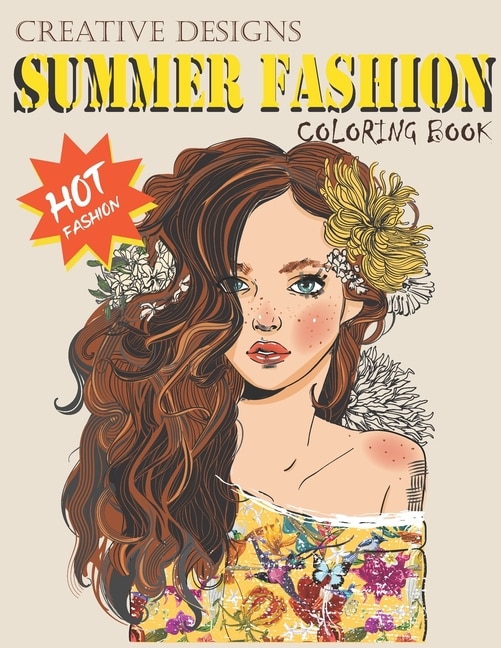 Front cover_Creative Designs Summer Fashion Coloring Book