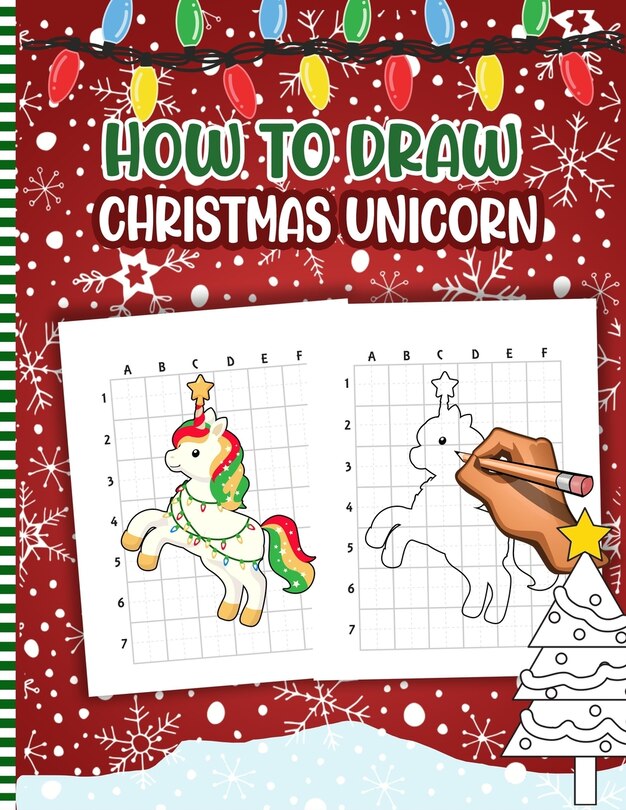 Front cover_How To Draw Christmas Unicorn
