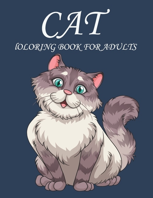 Front cover_Cat Coloring Book for Adults