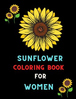 Front cover_Sunflower coloring book for women