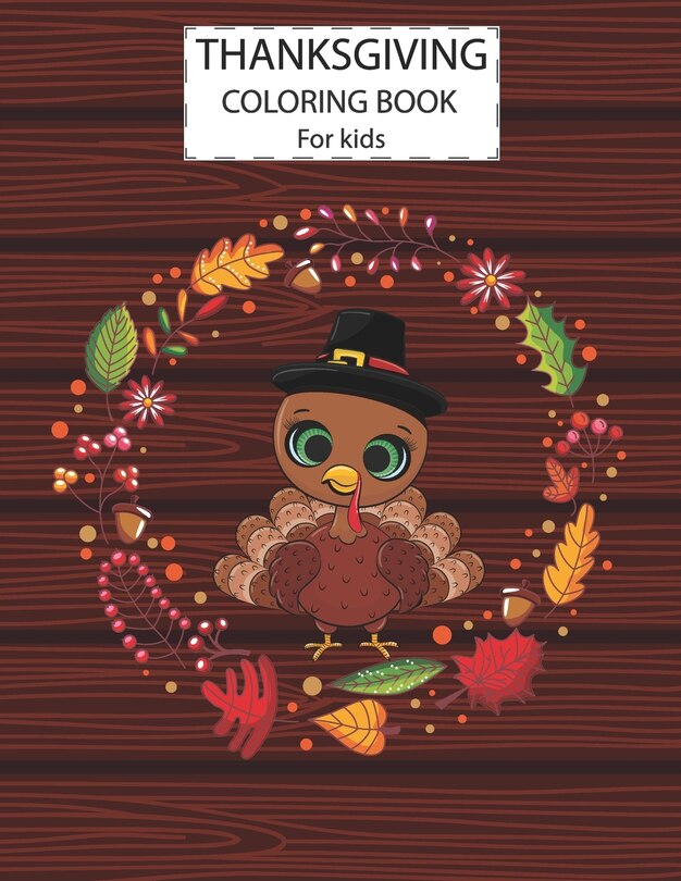 Front cover_Thanksgiving Coloring Book For Kids