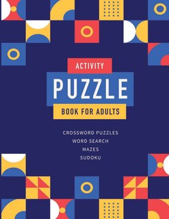 Front cover_Activity Puzzle Book For Adults