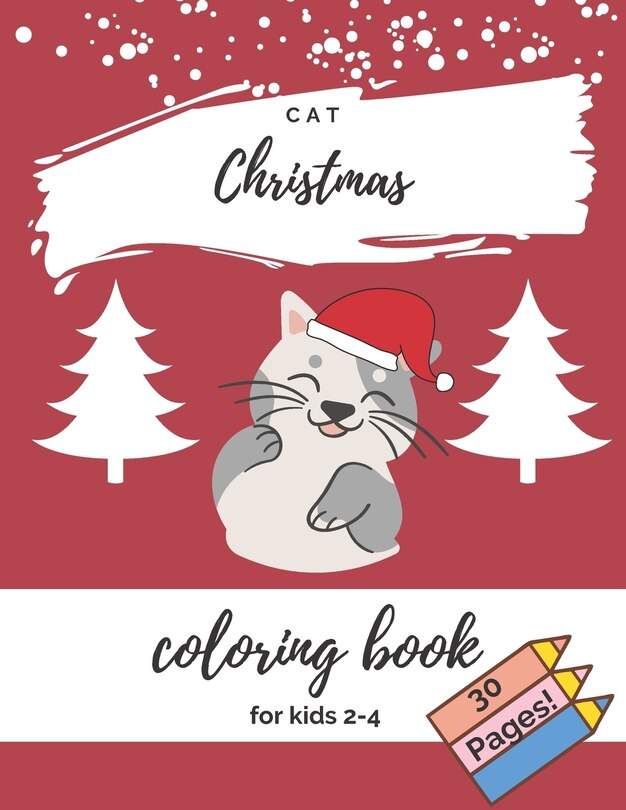 Couverture_Cat Christmas Coloring Book For Kids 2-4