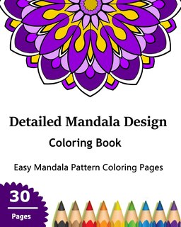 Couverture_Detailed Mandala Design Coloring Book