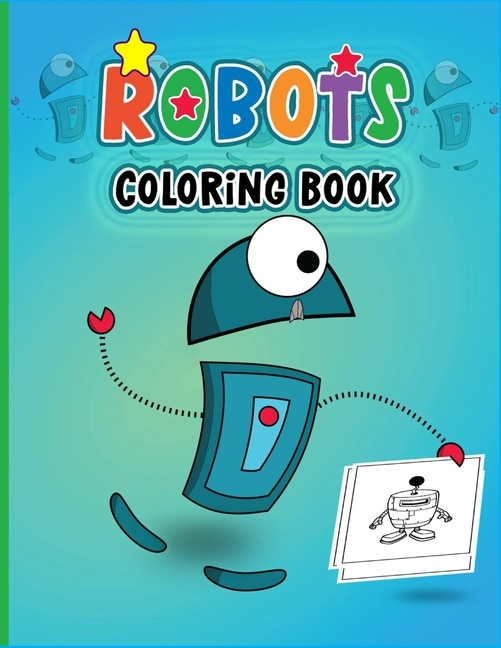 Front cover_Robots Coloring Book