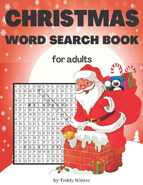 Front cover_Christmas Word Search Book For Adults