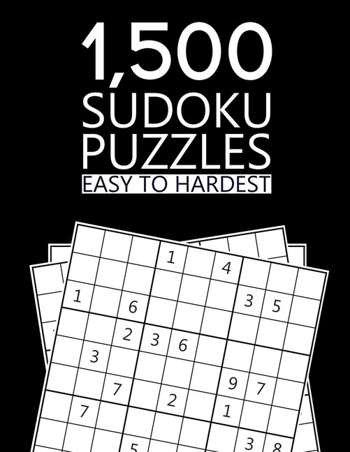 Front cover_1,500 Sudoku Puzzles Easy To Hardest