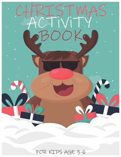 Front cover_Christmas Activity Book for Kids Age 3-6