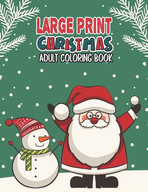 Couverture_Large Print Christmas Adult Coloring Book