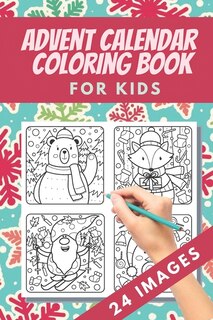Couverture_Advent Calendar Coloring Book for kids